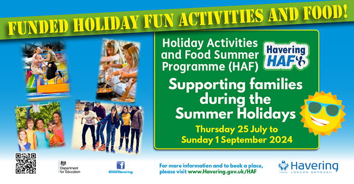 HAF Summer activities banner