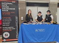 Hate Crime Awareness Week stall in Mercury Mall, Romford