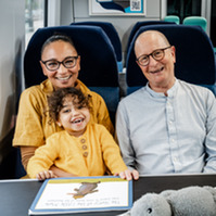 National Adoption Week - family on train