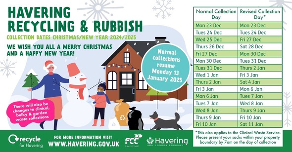Christmas Waste and Recycling Collections 2024