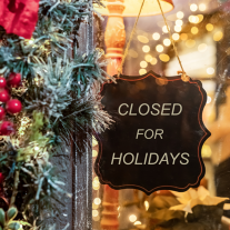 Closed for the Holidays graphic