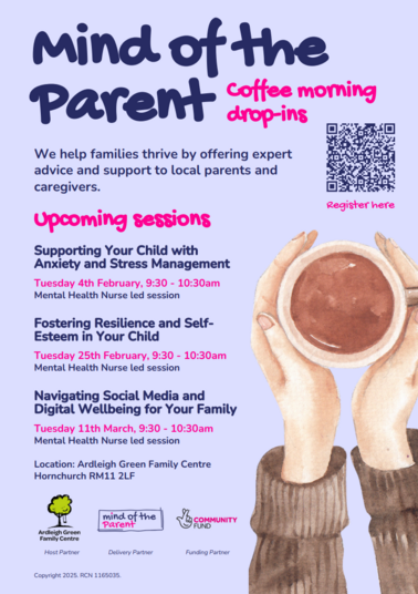 Mind of the Parent February workshops