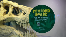 Romford Roars dinosaur trail Romford BID