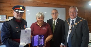 WWL Bedfords Kings Awards winner with Deputy Lieutenant, MP and Mayor 