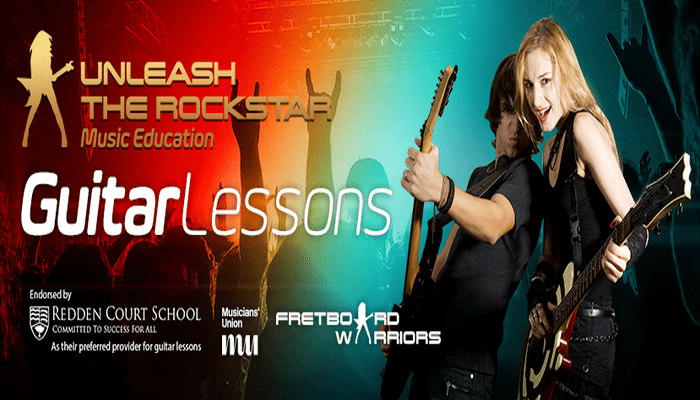 Fretboard Warriors - Unleash the Rockstar Guitar Lessons ad