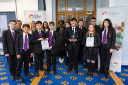 Havering Dragons Den - pupils from Sanders Drapers who won the secondary school category