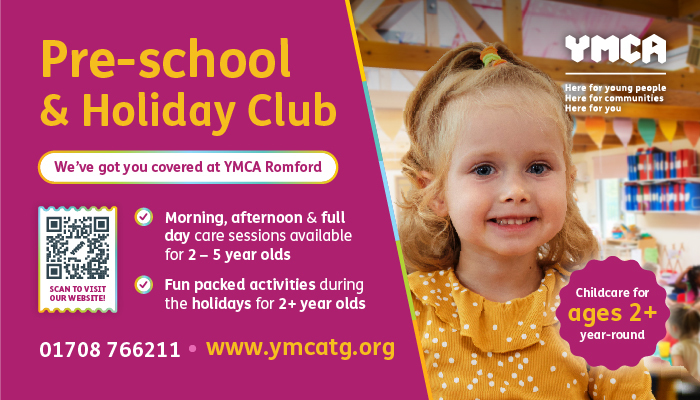 YMCA Romford Pre-school and Holiday Club ad