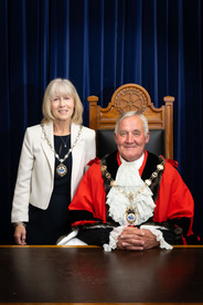 Former Mayor of Havering Cllr Gerry O'Sullivan and Mayoress
