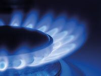 Image of blue gas flame
