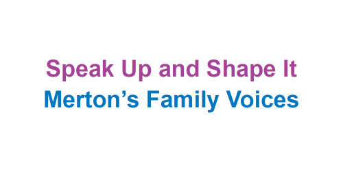 The Speak Up and Shape It Family Voices logo