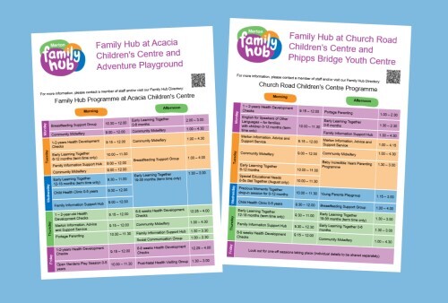 Family Hub timetables