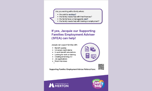 Supporting Families Engagement Officer poster