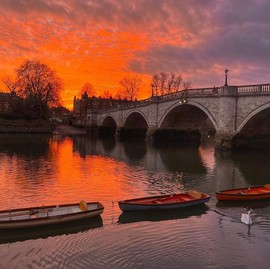 Sunset over Richmond Bridge