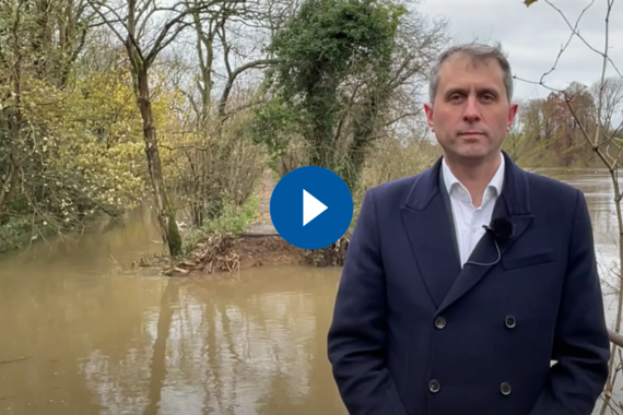 Cllr Alexander Ehmann at the Richmond to Kew towpath