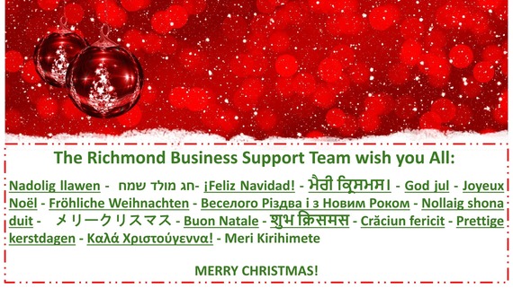 Christmas banner with wishes