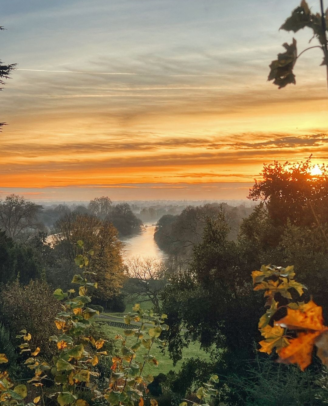 Richmond Hill at sunset captured by @notacutebow