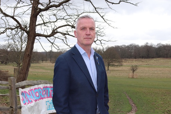 Richmond Council Leader, Councillor Gareth Roberts, in Richmond Park