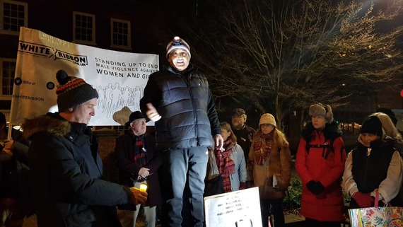 White Ribbon Torch walk