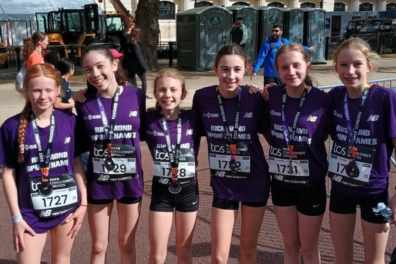 TCS Mini Marathon u14 girls team