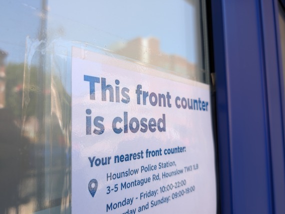 Front counter closed