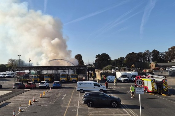 Fire at Twickenham depot