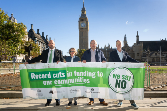 Leaders in Parliament Square