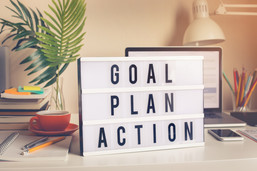 goal plan action sign