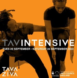 Tavintensive poster with dancers overlayed with the dates
