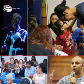 collage of images of people singing