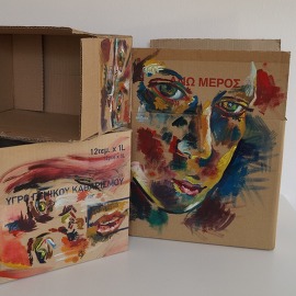 Boxes Painted with portraits