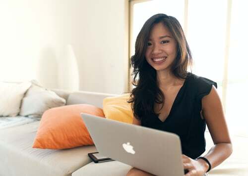 woman and laptop