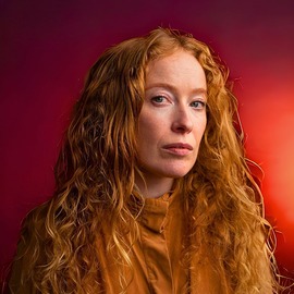 woman with long ginger hair