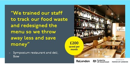 Social Card with a logo from ReLondon Support Programme