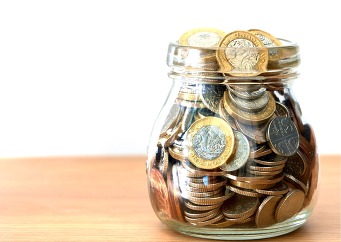 Picture of money in a jar