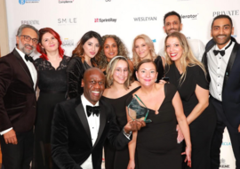 Team at Ten Dental Facial winning an award
