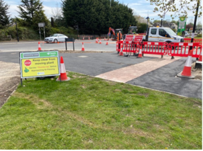 Holt Lane road works