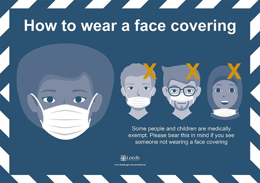 wear a face covering 