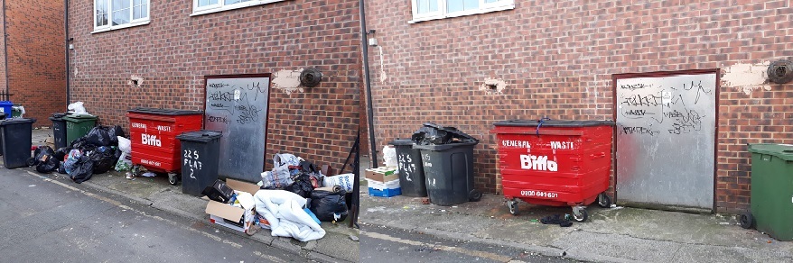 Back Hill Top Mount; before and after