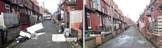 Back Seaforth Terrace; before & after