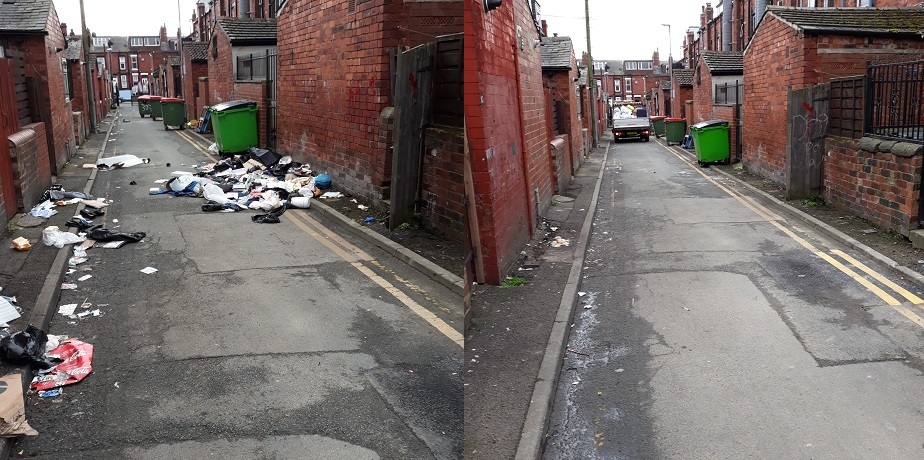 Back Seaforth Terrace; before & after