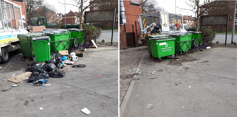 Fly tip removed from Cross Roseville Road 