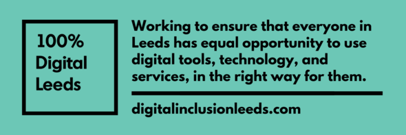 100% Digital Leeds banner