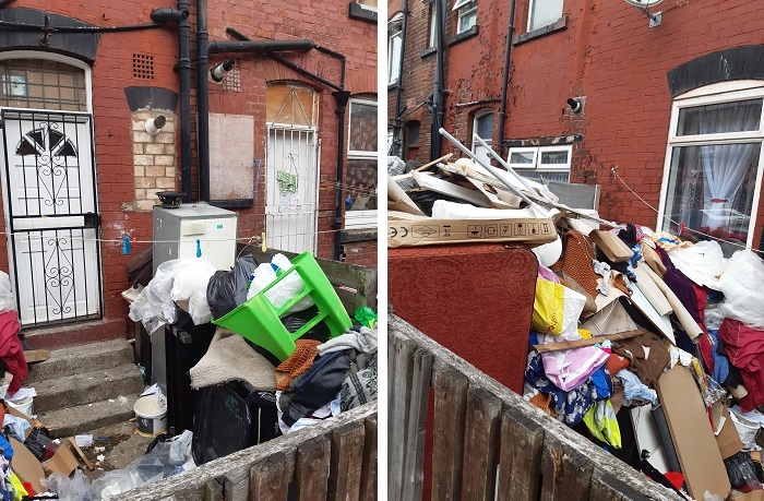 Waste in garden of property - Sandhurst Place before 