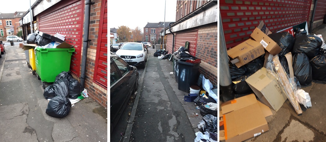 Business waste found on Elford Grove 