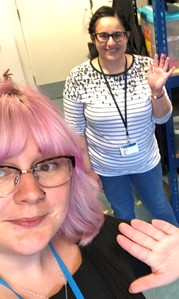 Sally and Sadaf in the PHRC