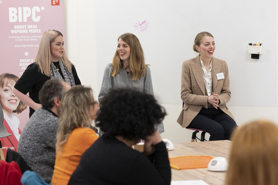 Panel event featuring local small businesses at Leeds Central Library