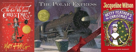 Three Xmas book covers