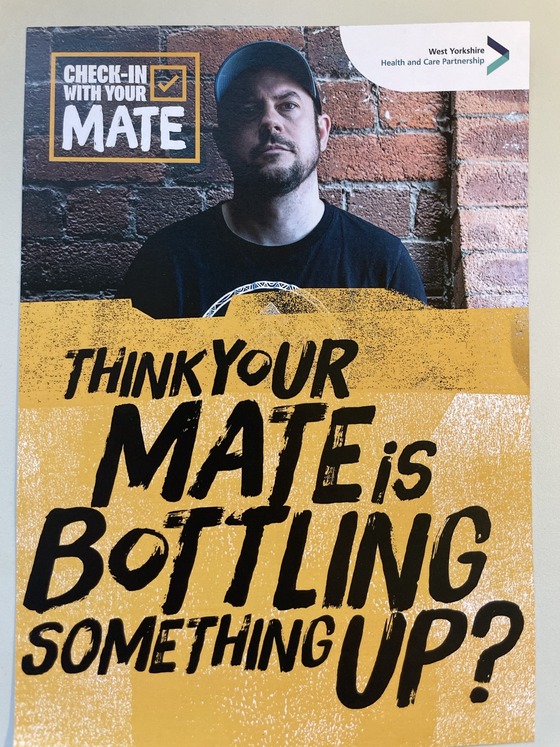 Check in with your mate leaflet