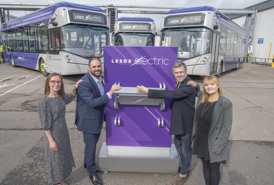 First Bus switch on at Bramley depot