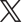 X logo